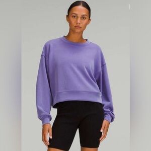 Lululemon Women Oversized Cropped Softstreme Charged Indigo Purple 4 very new